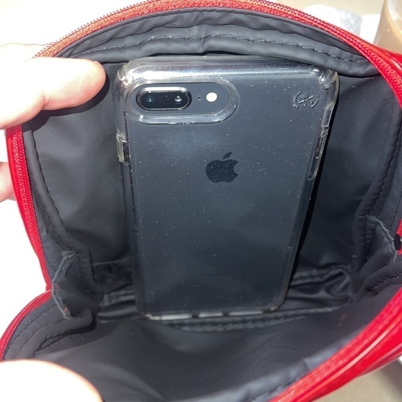 Christian Dior Red Patent Zip Around Cosmetic Clutch - Picture 8 of 8